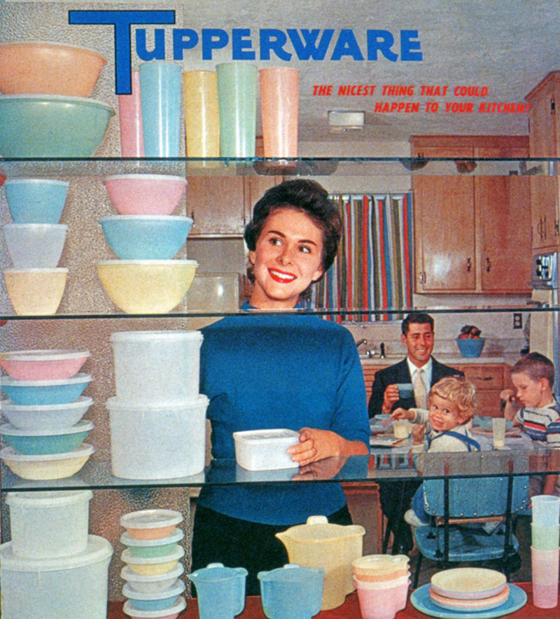 Küche voller Tupperware-Produkte, 1958